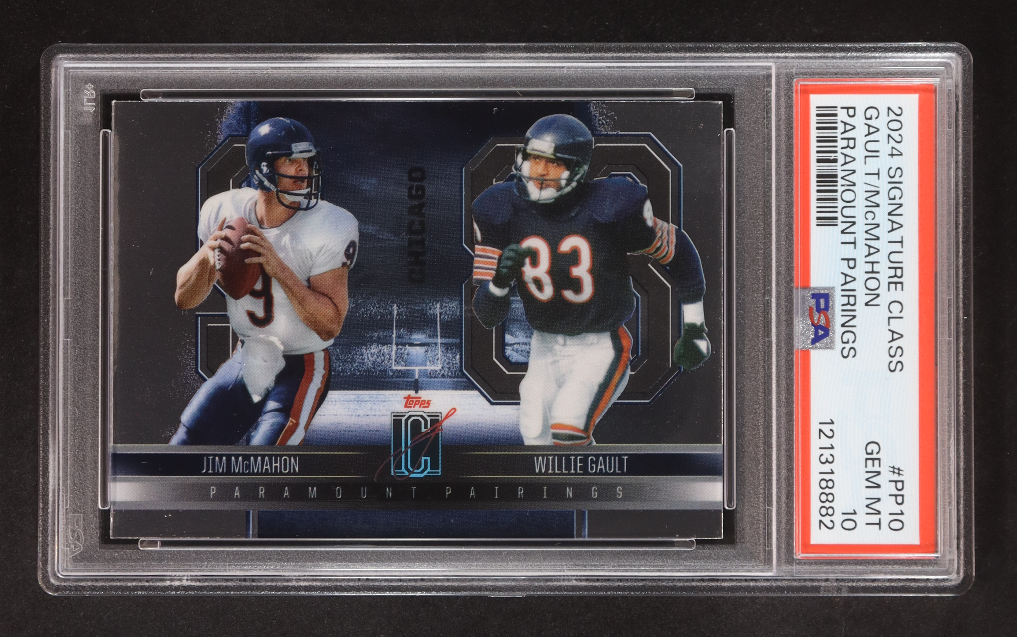 Willie Gault / Jim McMahon 2024 Topps Signature Class Paramount Pairings #PP-10 (PSA 10) at PristineAuction.com Willie Gault / Jim McMahon 2024 Topps Signature Class Paramount Pairings #PP-10 (PSA 10) at PristineAuction.com