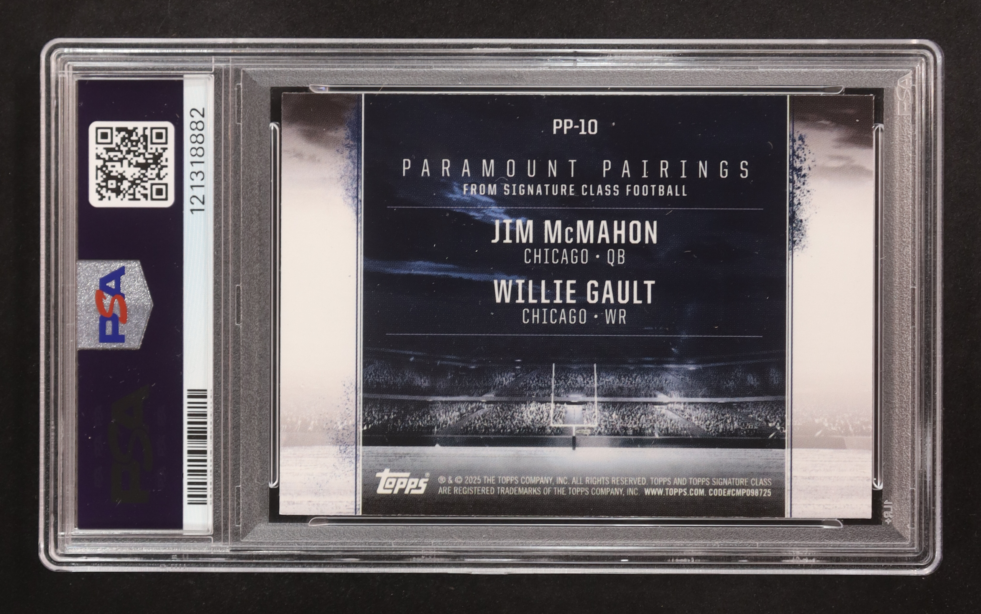 Willie Gault / Jim McMahon 2024 Topps Signature Class Paramount Pairings #PP-10 (PSA 10) at PristineAuction.com Willie Gault / Jim McMahon 2024 Topps Signature Class Paramount Pairings #PP-10 (PSA 10) at PristineAuction.com