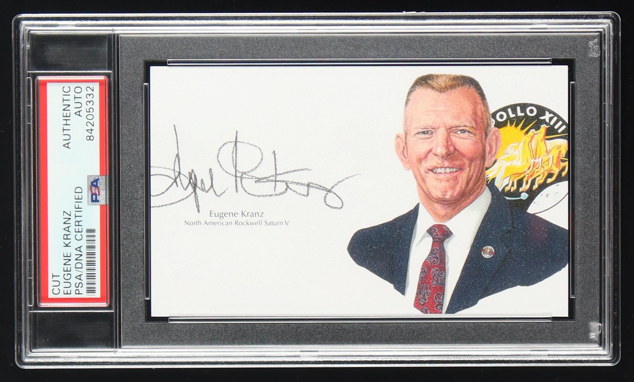 Eugene Kranz Signed Cut With Portrait Art (PSA) at PristineAuction.com Eugene Kranz Signed Cut With Portrait Art (PSA) at PristineAuction.com