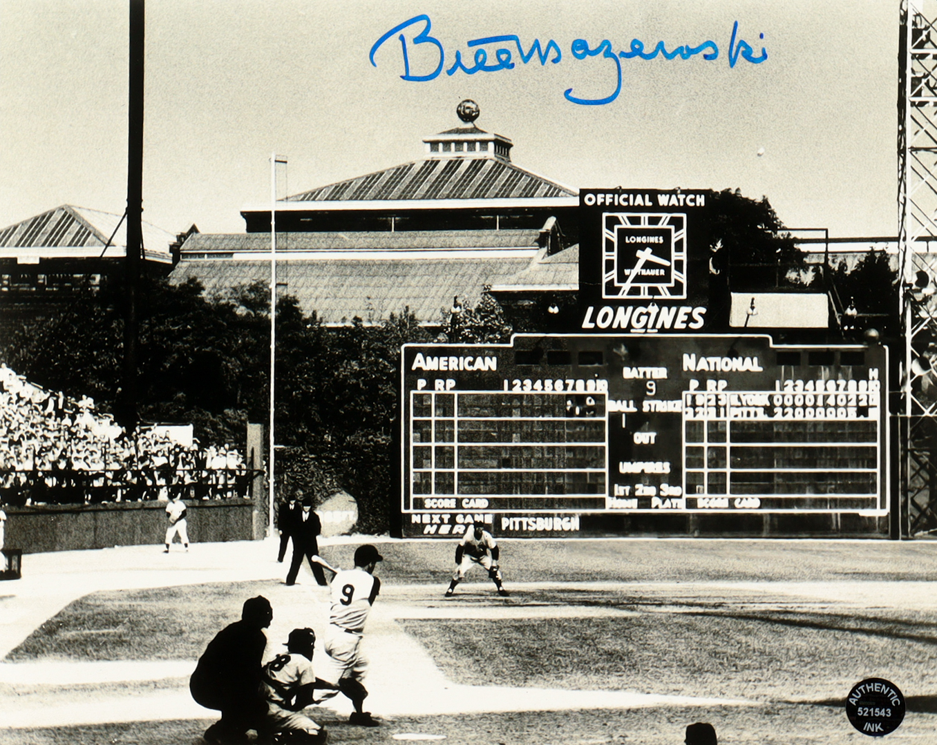 Bill Mazeroski Signed Pirates 8x10 Photo (Authentic Ink) at PristineAuction.com Bill Mazeroski Signed Pirates 8x10 Photo (Authentic Ink) at PristineAuction.com