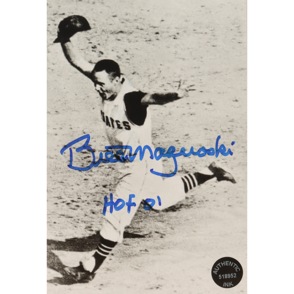 Bill Mazeroski Signed Pirates 4x6 Photo Inscribed "HOF 01" (Authentic Ink) at PristineAuction.com