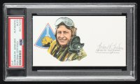 Gordon M. Graham Signed Cut With Portrait Art (PSA) at PristineAuction.com
