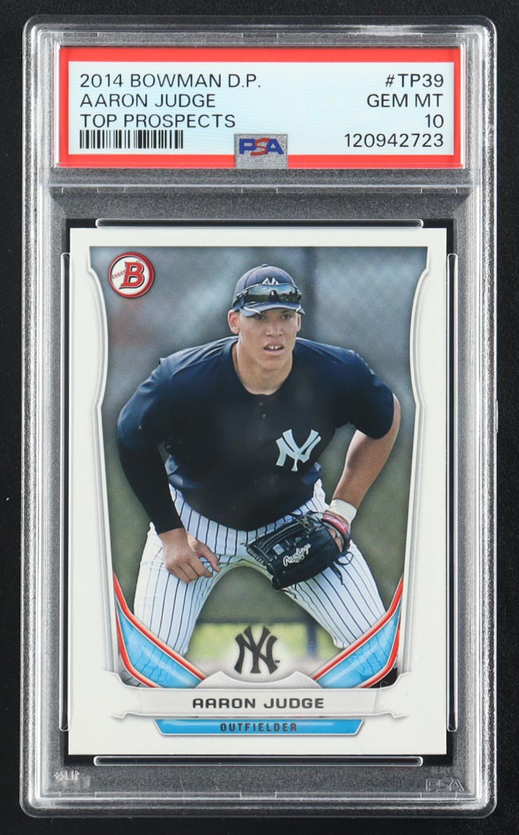 Aaron Judge 2014 Bowman Draft Picks Top Prospect #TP39 RC (PSA 10) at PristineAuction.com Aaron Judge 2014 Bowman Draft Picks Top Prospect #TP39 RC (PSA 10) at PristineAuction.com