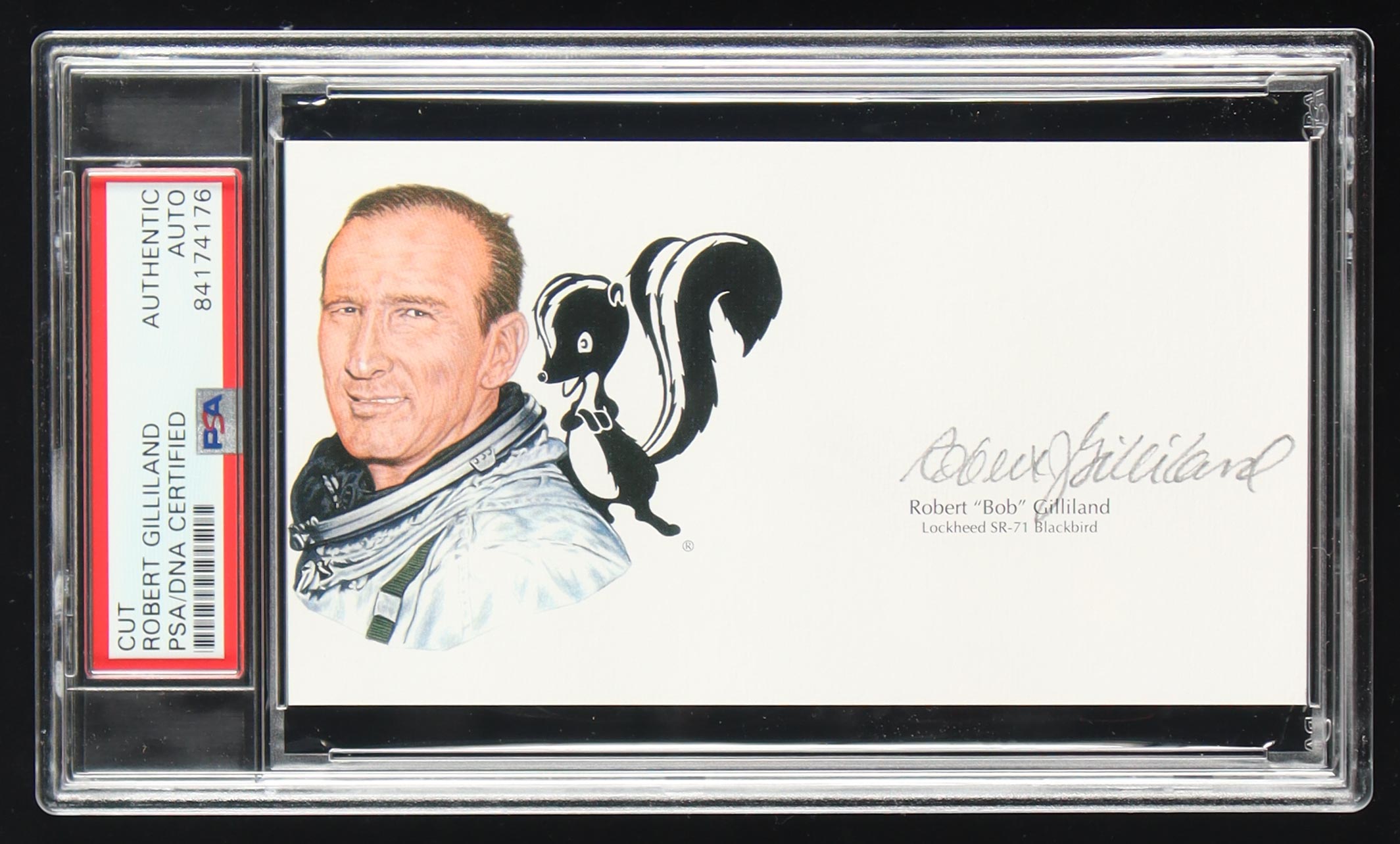Robert Gilliland Signed Cut With Portrait Art (PSA) at PristineAuction.com Robert Gilliland Signed Cut With Portrait Art (PSA) at PristineAuction.com