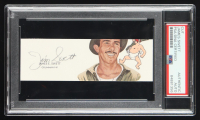 James E. Swett Signed Cut With Portrait Art (PSA) at PristineAuction.com