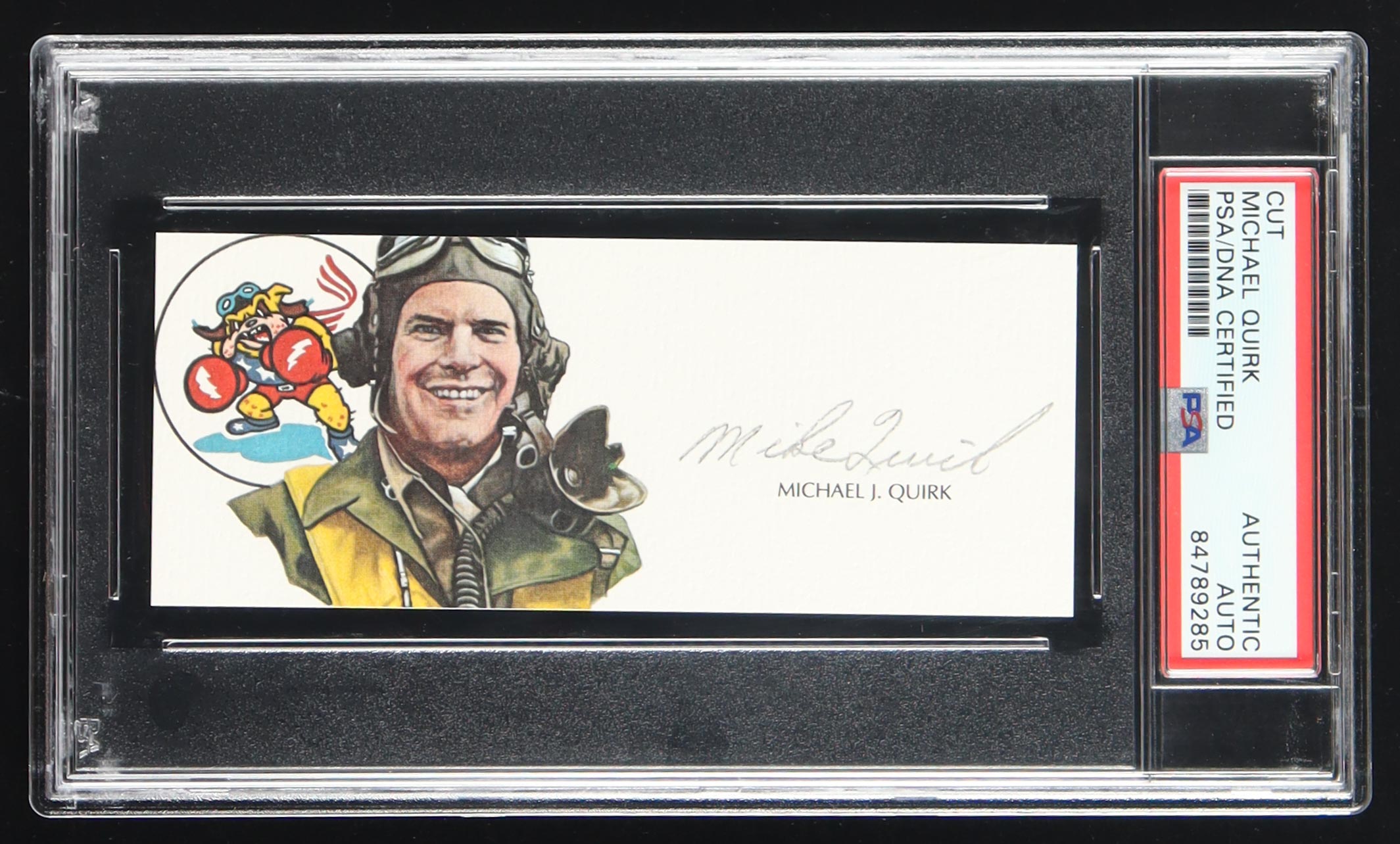 Michael J. Quirk Signed Cut With Portrait Art (PSA) at PristineAuction.com Michael J. Quirk Signed Cut With Portrait Art (PSA) at PristineAuction.com