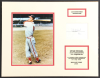 Stan Musial Signed Cardinals 14x18 Custom Matted Cut Display (JSA) at PristineAuction.com
