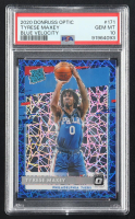 Tyrese Maxey 2020-21 Donruss Optic Blue Velocity #171 RR RC (PSA 10) at PristineAuction.com
