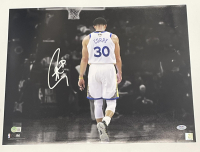 Steph Curry Signed Warriors 16x20 Photo (PSA & Beckett) at PristineAuction.com