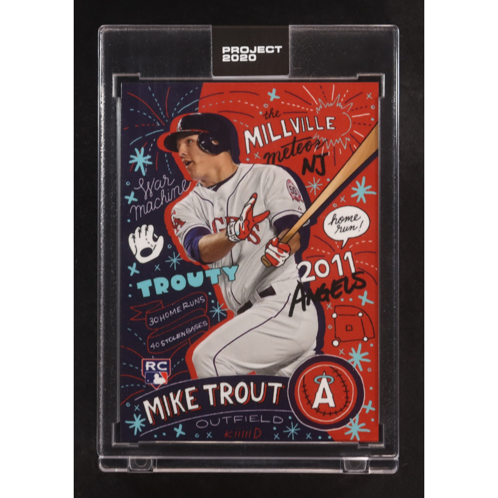 Mike Trout 2020 Topps Project 2020 #142 / Sophia Chang at PristineAuction.com