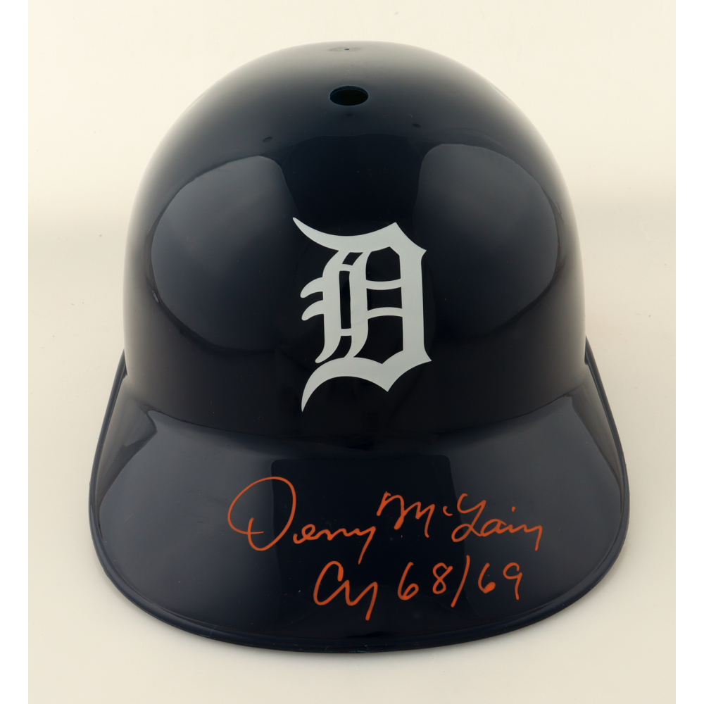 Denny McLain Signed Tigers Full-Size Batting Helmet Inscribed "Cy 68/69" (Authentic Ink) at PristineAuction.com