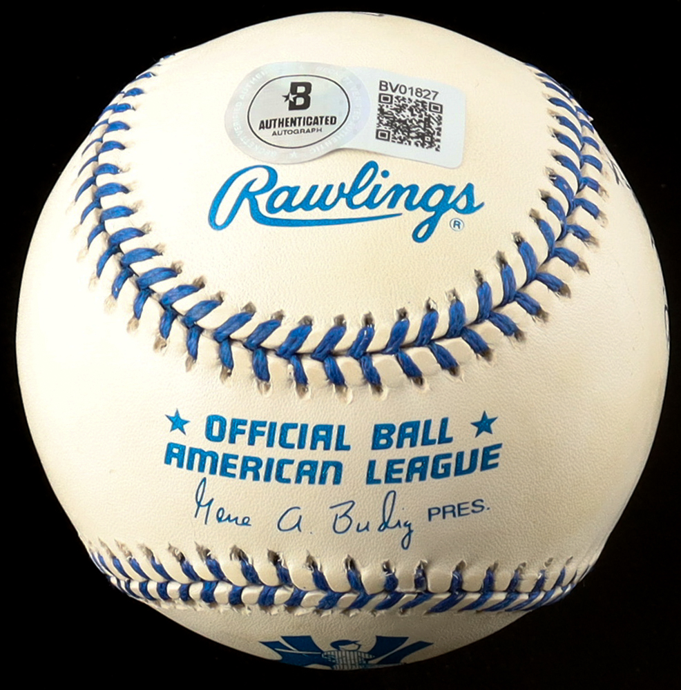 Mickey Rivers Signed Yankees Dimaggio Logo OAL Baseball Inscribed "Joe. D. What A Great Yankee" (Beckett) at PristineAuction.com Mickey Rivers Signed Yankees Dimaggio Logo OAL Baseball Inscribed "Joe. D. What A Great Yankee" (Beckett) at PristineAuction.com