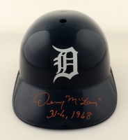 Denny McLain Signed Tigers Full-Size Batting Helmet Inscribed "31-4, 1968" (Authentic Ink) at PristineAuction.com