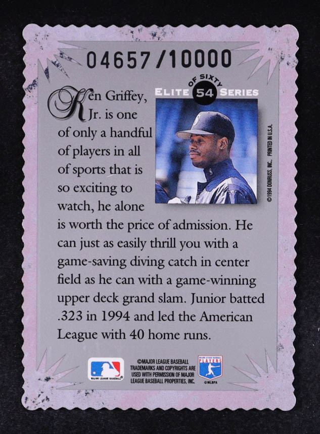 Ken Griffey Jr. 1994 Donruss Elite #54 #04657/10,000 at PristineAuction.com Ken Griffey Jr. 1994 Donruss Elite #54 #04657/10,000 at PristineAuction.com