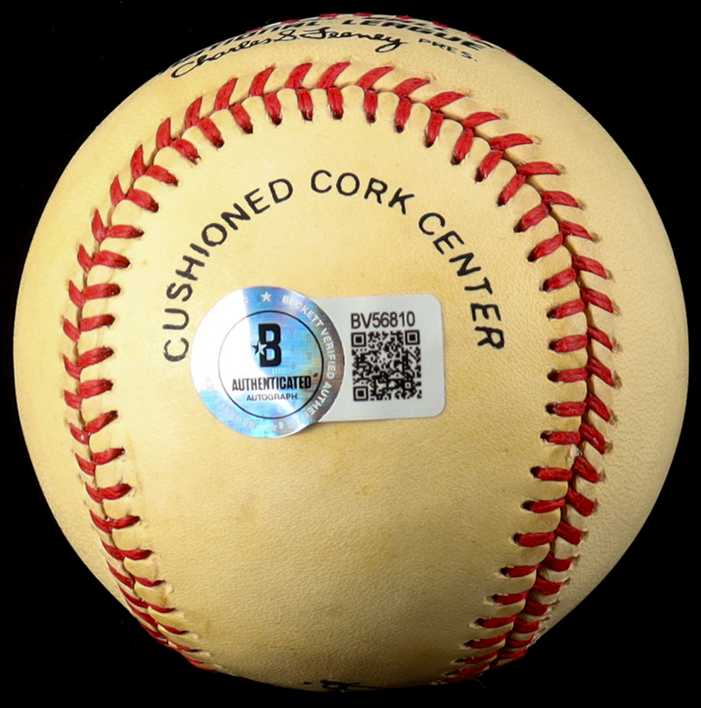 Luke Appling Signed ONL Baseball with Display Case (Beckett) at PristineAuction.com Luke Appling Signed ONL Baseball with Display Case (Beckett) at PristineAuction.com