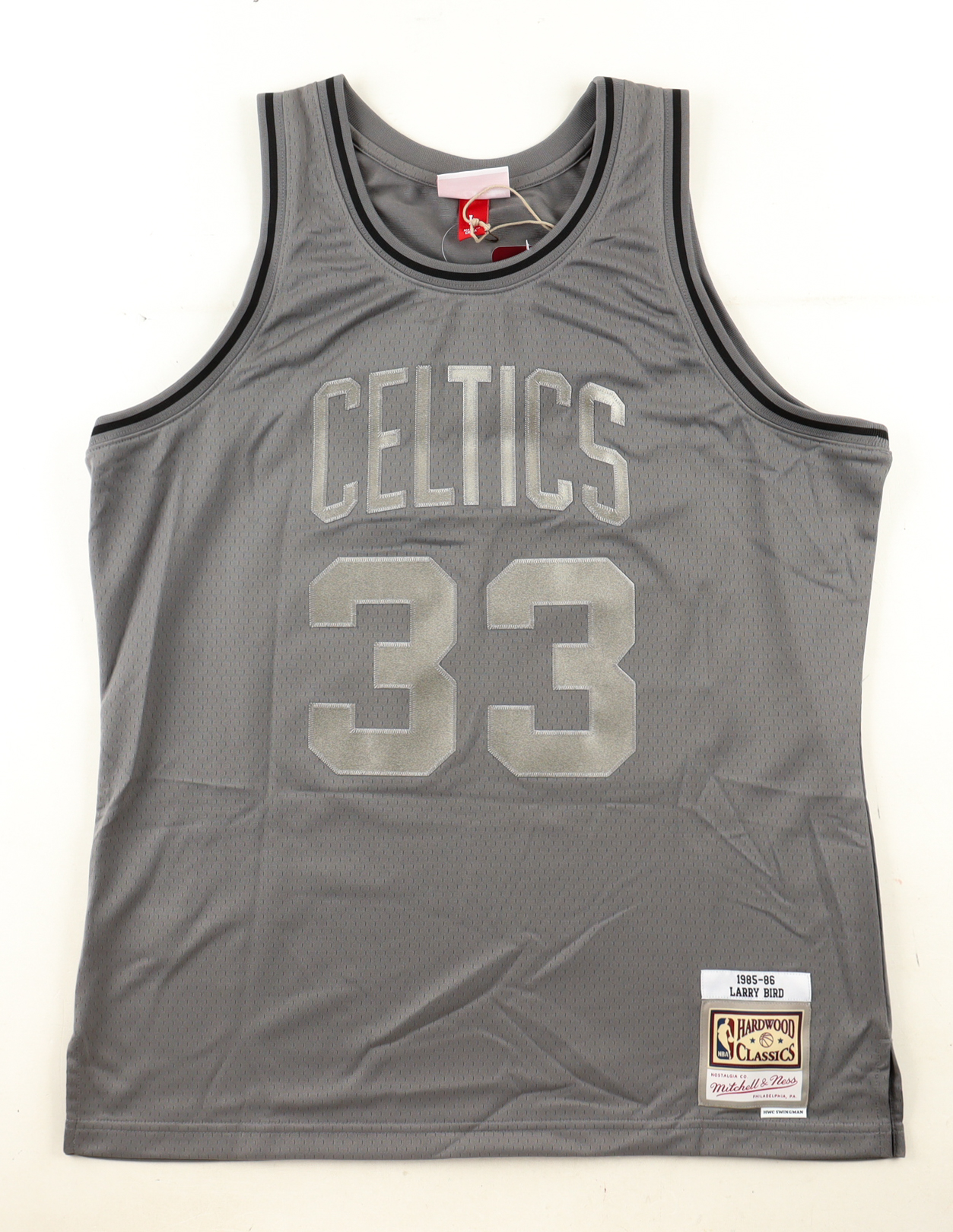 Larry Bird Signed Celtics Mitchell & Ness Authentic Jersey (New England Picture & Bird) at PristineAuction.com Larry Bird Signed Celtics Mitchell & Ness Authentic Jersey (New England Picture & Bird) at PristineAuction.com