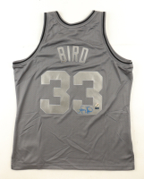 Larry Bird Signed Celtics Mitchell & Ness Authentic Jersey (New England Picture & Bird) at PristineAuction.com