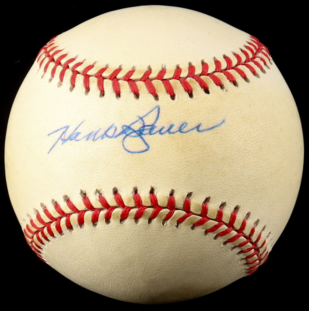 Hank Bauer Signed OAL Baseball with Display Case (Beckett) at PristineAuction.com Hank Bauer Signed OAL Baseball with Display Case (Beckett) at PristineAuction.com