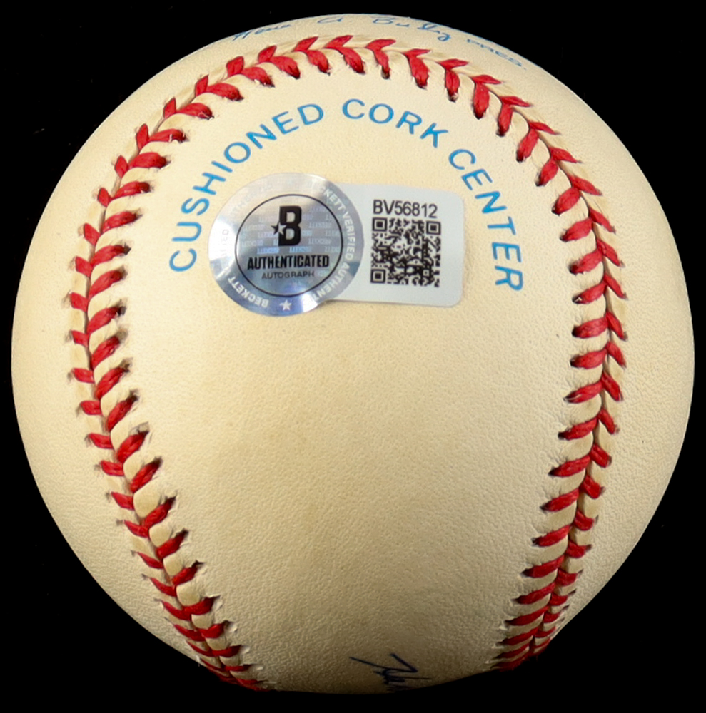Hank Bauer Signed OAL Baseball with Display Case (Beckett) at PristineAuction.com Hank Bauer Signed OAL Baseball with Display Case (Beckett) at PristineAuction.com