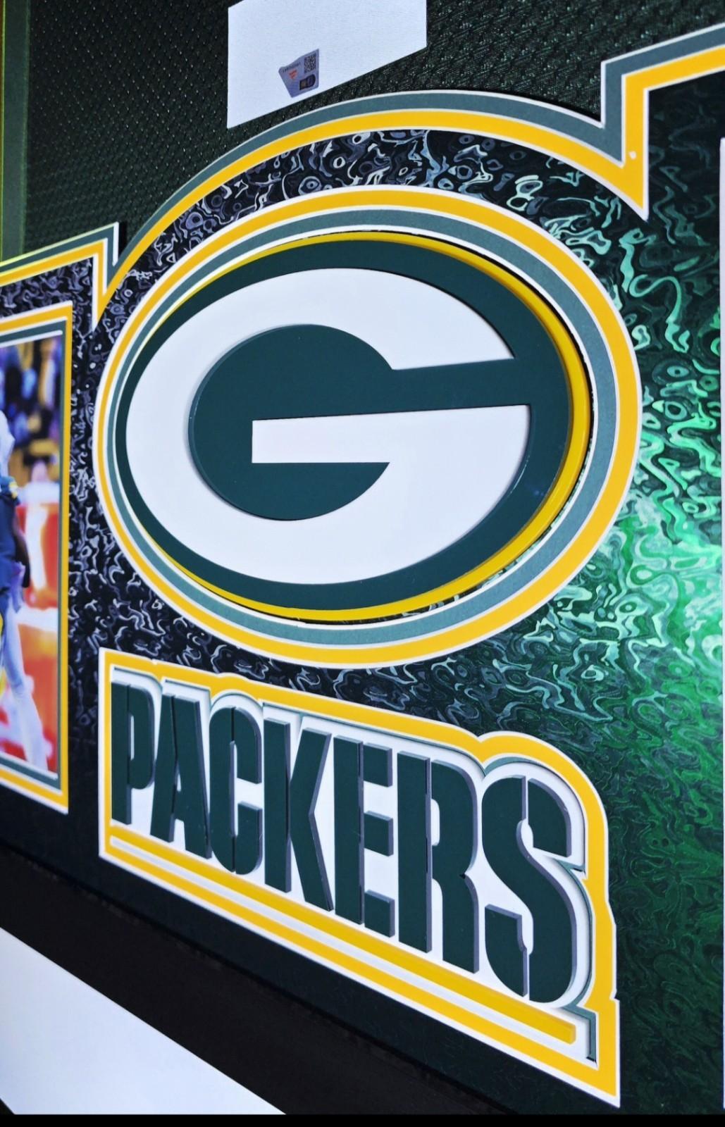 Micah Parsons Signed Packers Custom Framed Nike Jersey with LED Display & (4) 3D Logos (Fanatics) at PristineAuction.com Micah Parsons Signed Packers Custom Framed Nike Jersey with LED Display & (4) 3D Logos (Fanatics) at PristineAuction.com