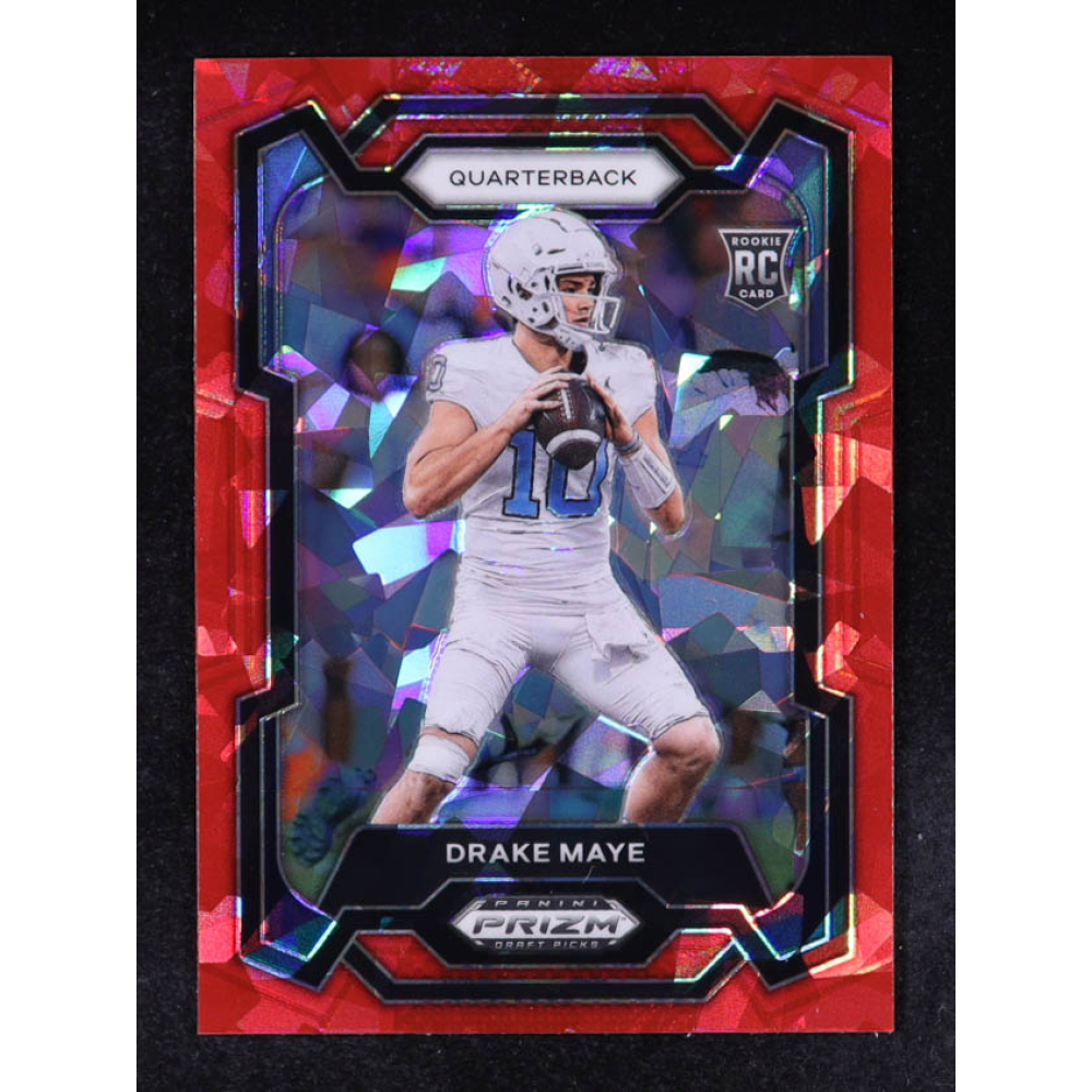 Drake Maye 2024 Panini Prizm Draft Picks Prizms Red Ice #103 RC at PristineAuction.com