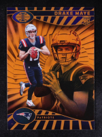 Drake Maye 2024 Panini Illusions Trophy Collection Orange #59 RC at PristineAuction.com