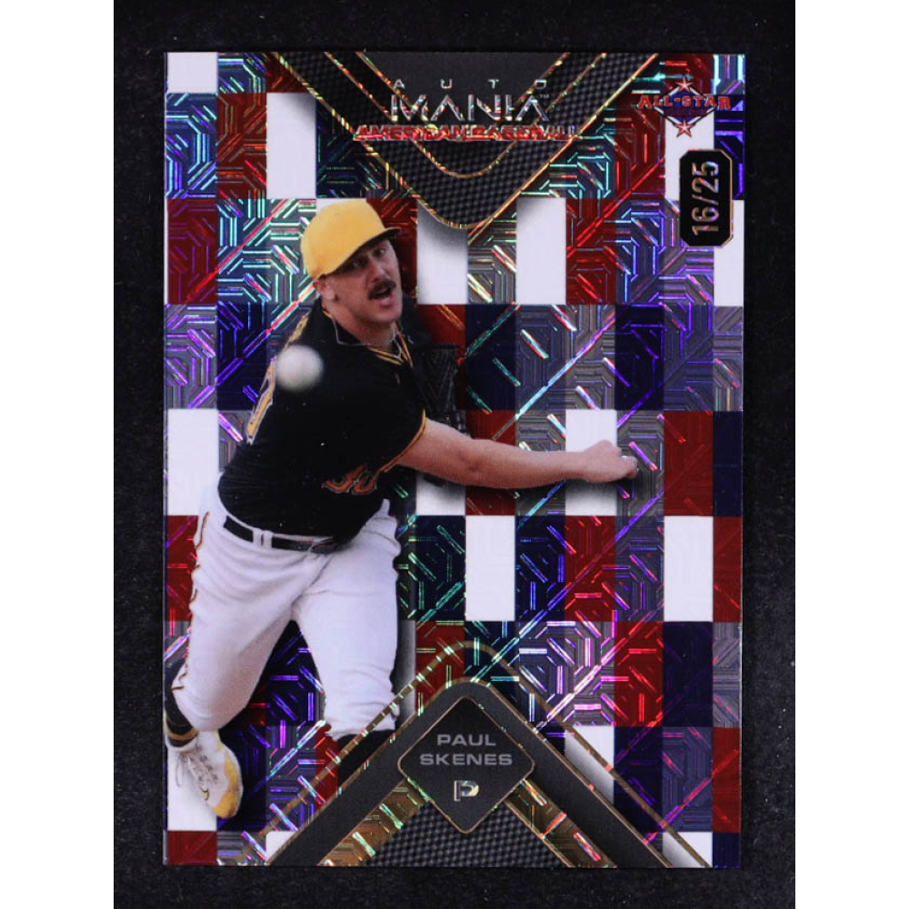 Paul Skenes 2024 Wild Card Auto Mania Star Americana Mojo #AMAT-PS2 #16/25 RC at PristineAuction.com