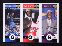 Kobe Bryant RC / Jermaine O'Neal RC / Kevin Garnett 1996-97 Collector's Choice Mini-Cards #M129-158-139 at PristineAuction.com