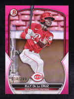 Elly De La Cruz 2023 Bowman Prospects Fuchsia #BP65 RC #234/299 at PristineAuction.com