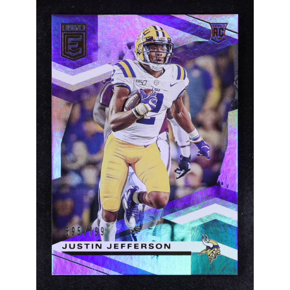Justin Jefferson 2020 Donruss Elite #116 RC #695/799 at PristineAuction.com