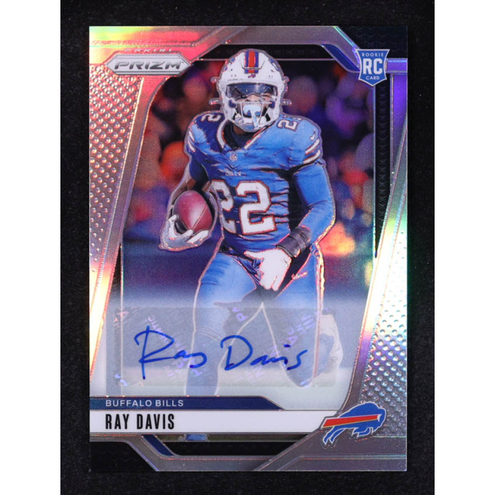Ray Davis 2024 Panini Prizm Prizms Silver Autograph #382 RC at PristineAuction.com