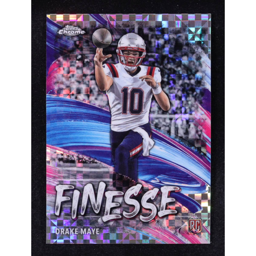 Drake Maye 2024 Topps Chrome Finesse #F2 RC at PristineAuction.com