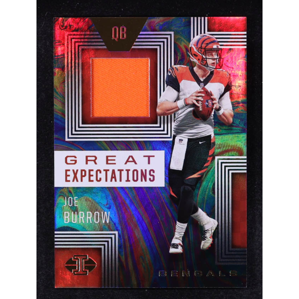 Joe Burrow 2020 Panini Illusions Great Expectations Relics #1 RC at PristineAuction.com