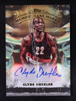 Clyde Drexler 2024-25 Topps Inception Memory Lane Marks Holo Gold #MLMCD #15/50 at PristineAuction.com