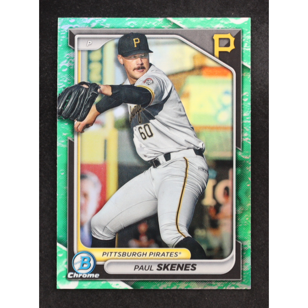 Paul Skenes 2024 Bowman Chrome Prospects Lunar Glow #BCP125 RC at PristineAuction.com