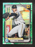 Paul Skenes 2024 Bowman Chrome Prospects Lunar Glow #BCP125 RC at PristineAuction.com