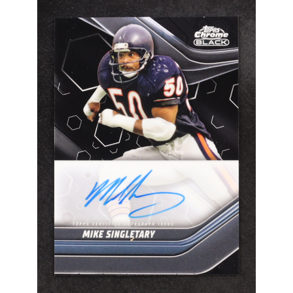Mike Singletary 2023 Topps Composite Chrome Black Autographs #TCBAMS at PristineAuction.com