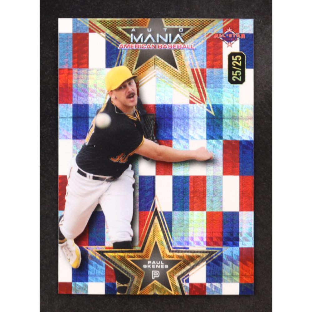 Paul Skenes 2024 Wild Card Auto Mania Star Americana Hyper #AMAS-PS2 #25/25 RC at PristineAuction.com