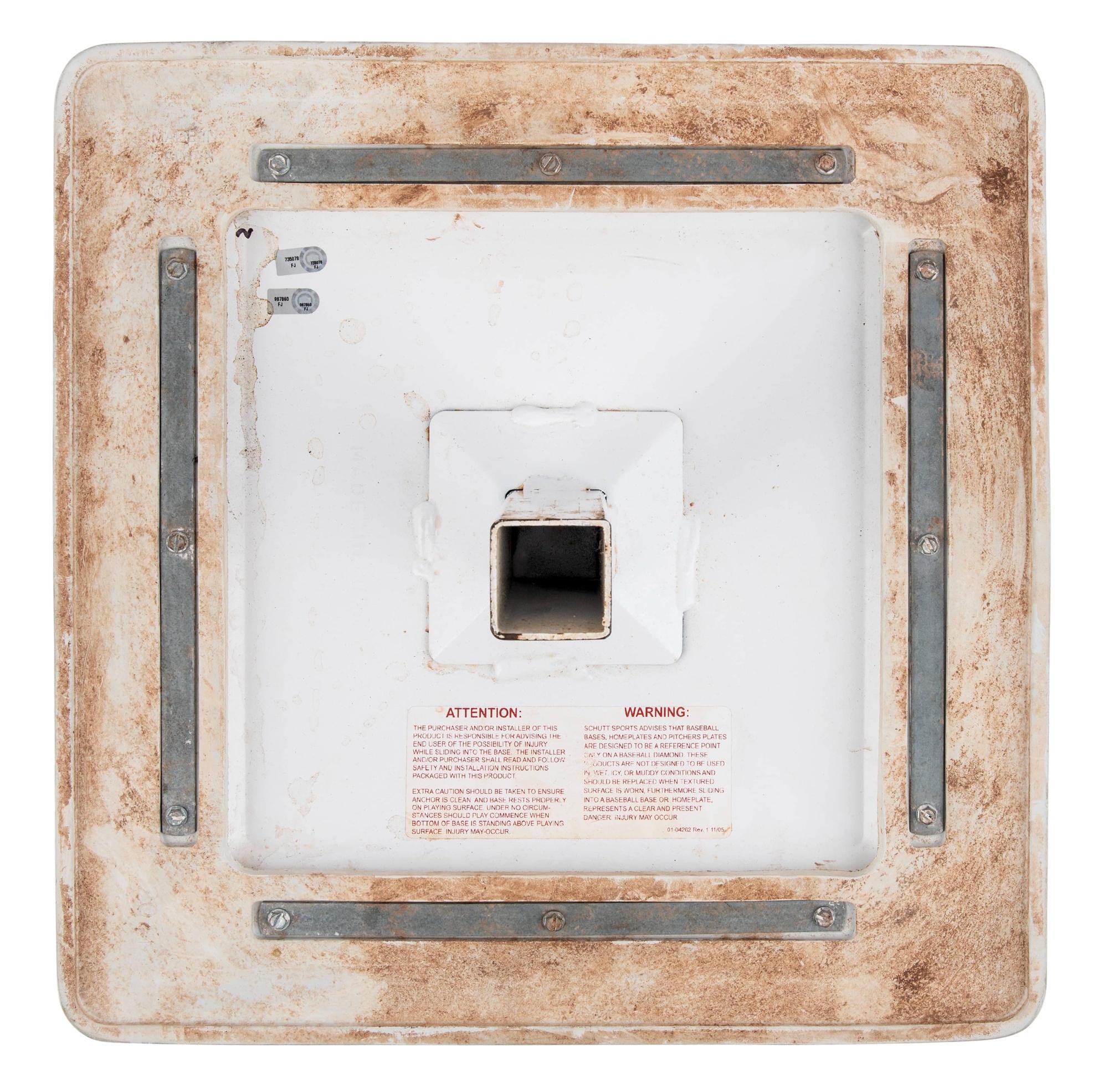 Giancarlo Stanton Signed & Game-Used Jackie Robinson Day Second Base (MLB) at PristineAuction.com Giancarlo Stanton Signed & Game-Used Jackie Robinson Day Second Base (MLB) at PristineAuction.com