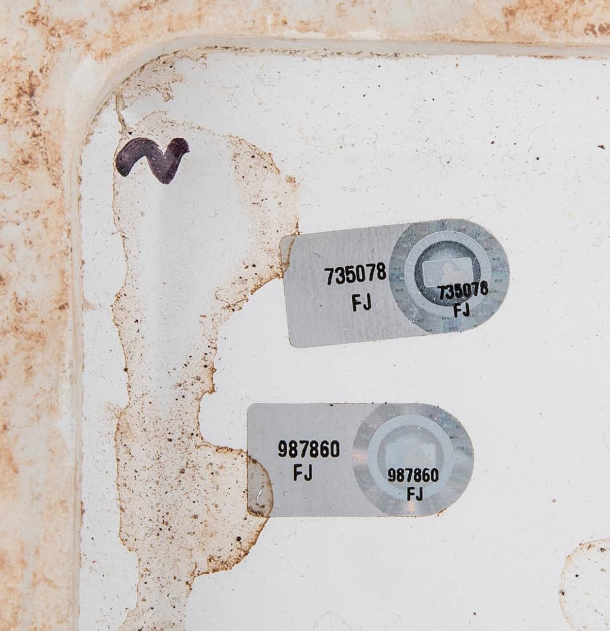 Giancarlo Stanton Signed & Game-Used Jackie Robinson Day Second Base (MLB) at PristineAuction.com Giancarlo Stanton Signed & Game-Used Jackie Robinson Day Second Base (MLB) at PristineAuction.com