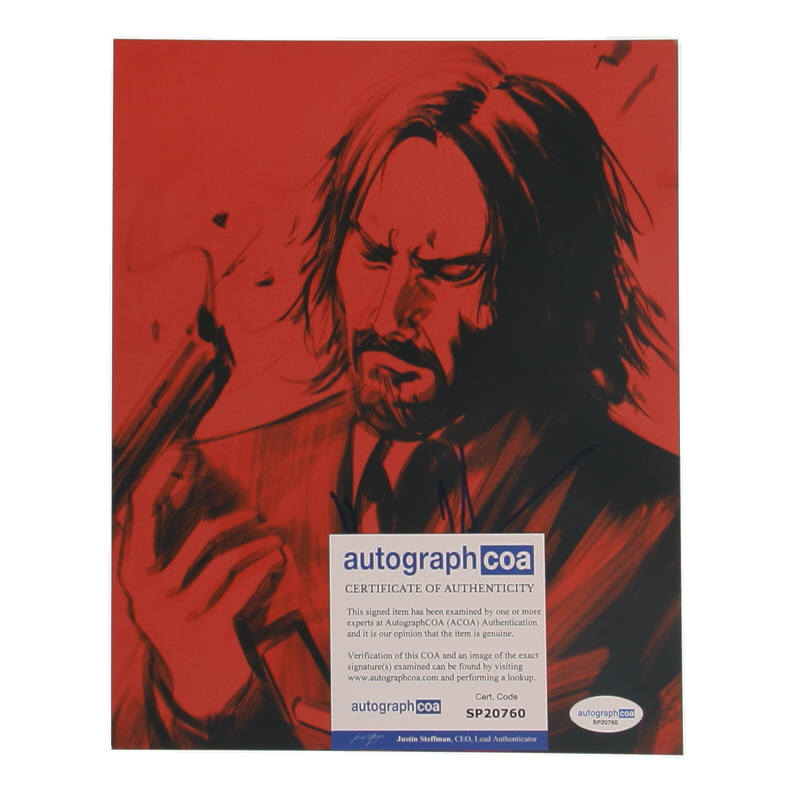 Keanu Reeves Signed "John Wick" 8x10 Photo (ACOA) at PristineAuction.com Keanu Reeves Signed "John Wick" 8x10 Photo (ACOA) at PristineAuction.com