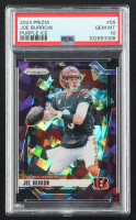 Joe Burrow 2024 Panini Prizm Prizms Purple Ice #55 #19/225 (PSA 10) at PristineAuction.com