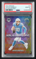 Justin Herbert 2024 Panini Mosaic Kaleidoscopic #11 (PSA 10) at PristineAuction.com
