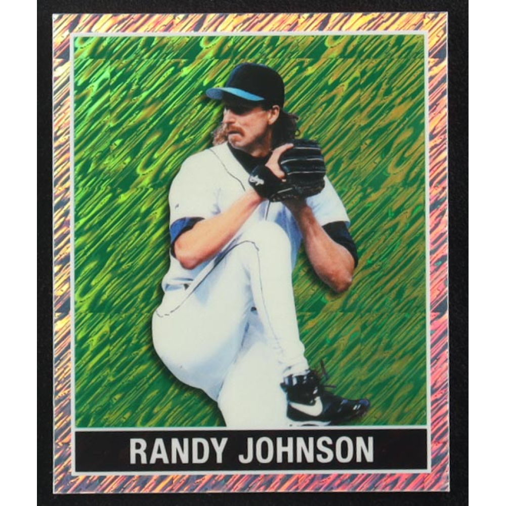 Randy Johnson 2025 Leaf 15th Anniversary '48 Leaf Green Shimmer #48B136 #6/6 at PristineAuction.com