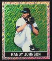 Randy Johnson 2025 Leaf 15th Anniversary '48 Leaf Green Shimmer #48B136 #6/6 at PristineAuction.com