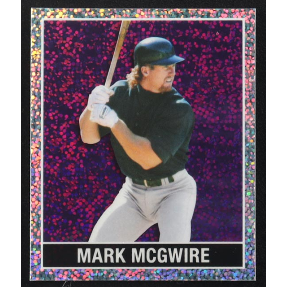Mark McGwire 2025 Leaf 15th Anniversary '48 Leaf Purple Sparkles #48B112 #5/7 at PristineAuction.com