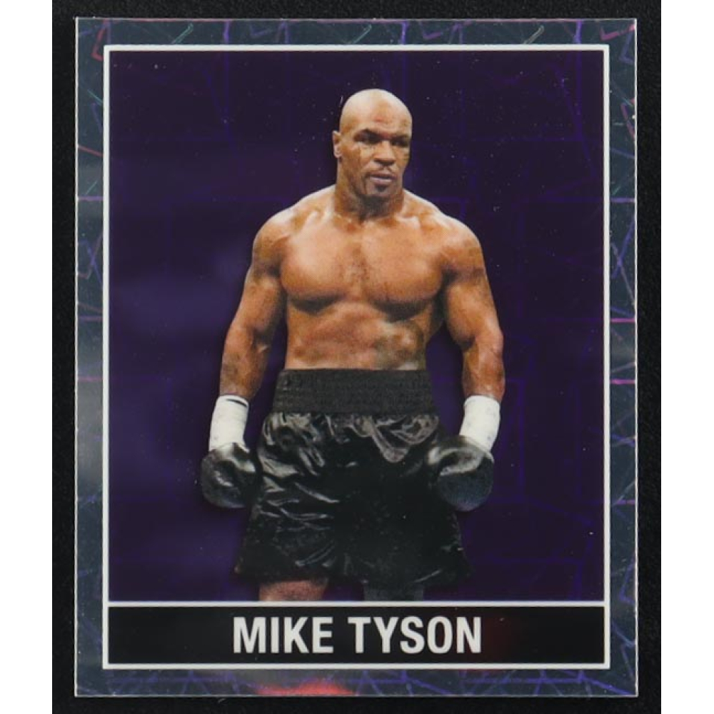 Mike Tyson 2025 Leaf 15th Anniversary '48 Leaf Purple Laser #48B119 #7/7 at PristineAuction.com