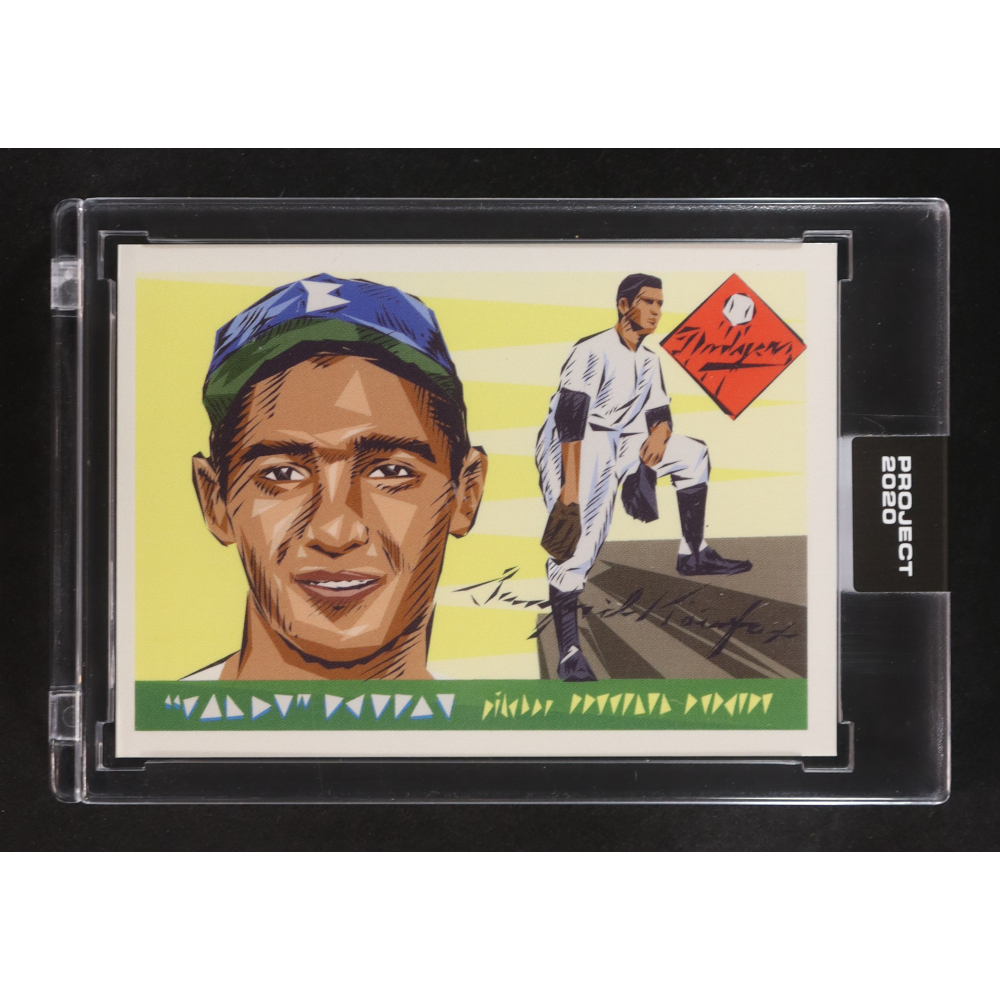 Sandy Koufax 2020 Topps Project 2020 #89 / Naturel at PristineAuction.com