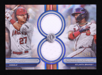 Ronald Acuna Jr. / Mike Trout 2024 Topps Tribute Dual Player Relics Blue #DR2TA #126/150 at PristineAuction.com