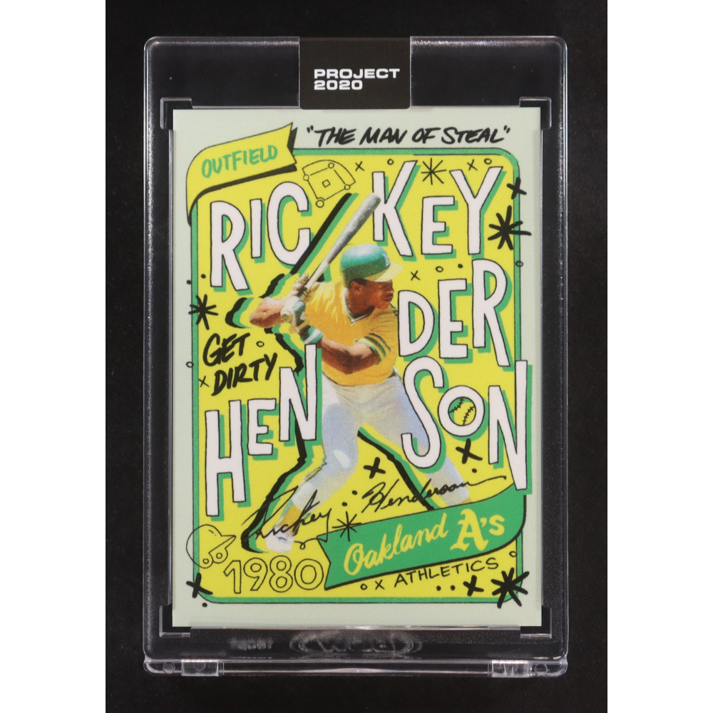 Rickey Henderson 2020 Topps Project 2020 #129 / Sophia Chang at PristineAuction.com